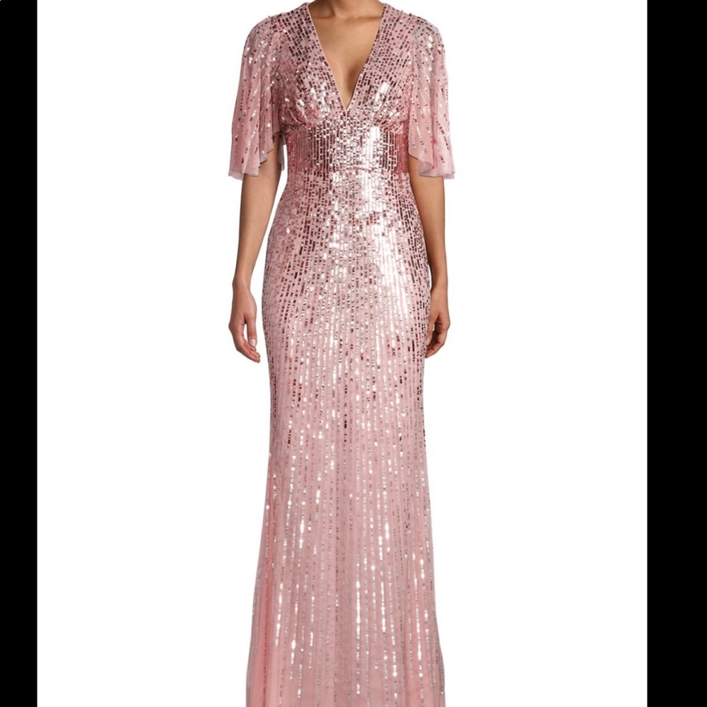 Pink Sequin Gown
